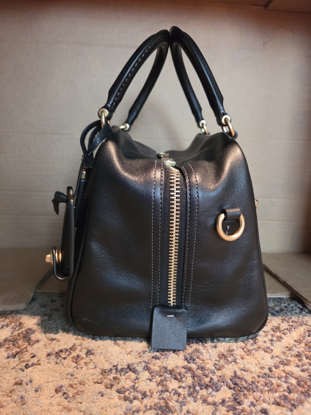 RESERVED COACH Cube Rogue 20 Bag In Black With Brass Hardware - Picture 5 of 11